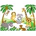 Elephants On The Wall D I Y Paint a Mural, Small Jungle Story