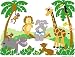 Elephants On The Wall D I Y Paint a Mural, Small Jungle Story