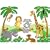 Elephants On The Wall D I Y Paint a Mural, Large Jungle Story