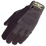 Decade 54533 Ultralight Full-Finger Material Handler's Gloves with Shock and Impact Protection Palm, Black, Large