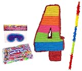 Number 4 Pinata Kit - Includes Pinata, 2Lb Filler, Buster Stick and Blindfold