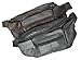 New Large Genuine Leather Waist Bag Fanny Pack with Two Cell Phone Pockets and Six Exterior Pockets