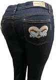 Women's Omega Skinny Stratch Jeans- Love Peace Dove 12