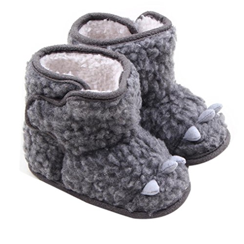 Elevin(TM)Toddler Infant Boy Girl Snow Warm Boots Soft Sole Prewalker Crib Shoes (12~18 Month)