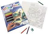 Royal and Langnickel Colour by Number Pencil, Wolves By Stream
