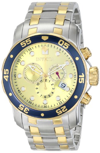 Invicta Men's 80080 Pro Diver Analog Display Swiss Quartz Two Tone Watch
