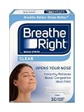 Breathe Right Nasal Strips, Small/Medium, Clear, 30 Count