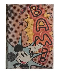 Vintage Mickey BAM! Handcrafted Genuine Leather Journal Diary