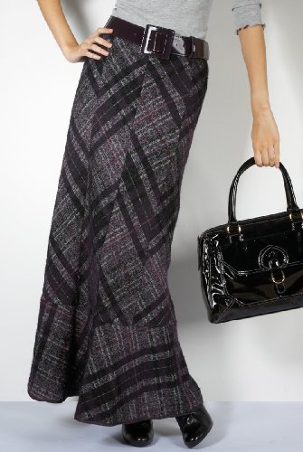 Per Una Passion Check Skirt