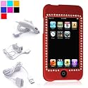Fashion Shield Protector for Apple Ipod Touch 2nd Edition + Ipod Touch2 Car Charger + Ipod Touch Mp3 Home Charger + USB 2.0 Data Sync Cable for Apple Ipod