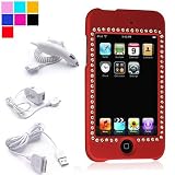 Fashion Shield Protector for Apple Ipod Touch 2nd Edition + Ipod Touch2 Car Charger + Ipod Touch Mp3 Home Charger + USB 2.0 Data Sync Cable for Apple Ipod
