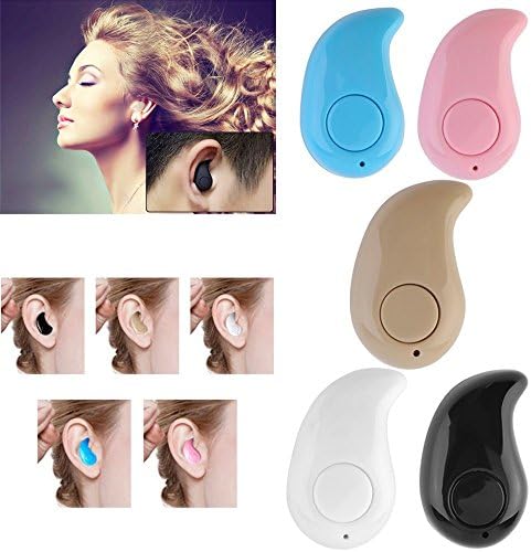 Mini Wireless Bluetooth Stereo Headphone with Microphone Earphone Headset Earpiece (Pink)