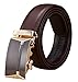X Xhtang Men's Ratchet Belt Genuine Leather Slide Belts Adjustable