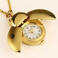 ESS - Damenuhr - Taschenuhr - golden - Quarz - mit Halskette - WP063