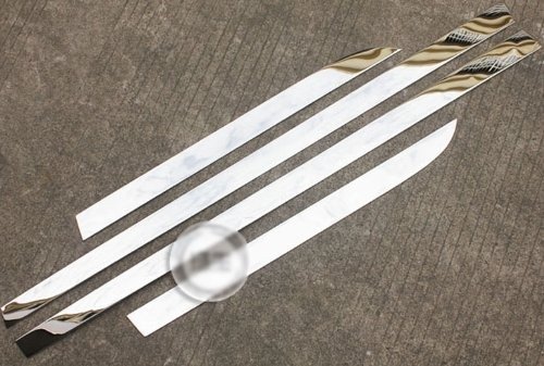 Auto Stainless Steel Body Door Side Molding Trim Chrome 4pcs fit for 2012 2013 Chevy Malibu