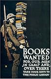 Books Wanted For Our Men Vintage World War One WW1 WWI USA Military Propaganda Poster