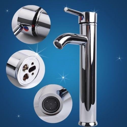 12" Tall Bathroom Vessel Sink Faucet - One Hole / Handle