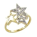 10K Two-Tone .12 ct.t.w. Diamond Star Ring