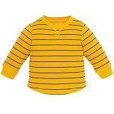 striped thermal shirt(saffron 3t)