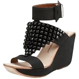 Modern Vintage Womens Thammy Studded T Strap Wedge
