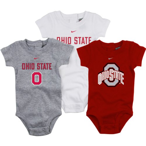 Ohio State Nike 3-Pack Infant Bodysuits (3/6M)
