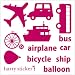 【ウォールステッカー】【harry sticker trip (旅)】転写式 hst-45-0048 サイズ:45cm×45cm ピンク