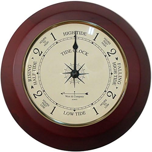 9" Tide Clock with Convex Glass Lens by West and Company