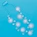 Amscan Festive Christmas Snowflake Light-Up Necklace (1 Piece), Light Blue/White, 32