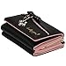 ETIAL Womens Faux Leather Cute Kitty Bowknot Small Wallet Coin Card Holder Black