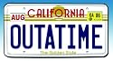Back to the Future Outatime License Plate Replica