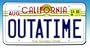 Back to the Future Outatime License Plate Replica