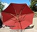 Formosa Covers 9ft Umbrella Replacement Canopy 8 Ribs in Brick Red (Canopy Only)