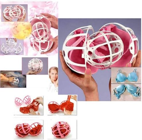 Dual Ball Bubble Bra Saver Hot Washers Laundry Washing Double Machine Protector