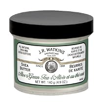 J. R. Watkins Shea Butter, Aloe & Green Tea, 4.9 oz (140 g) Jars, (Case of 3)