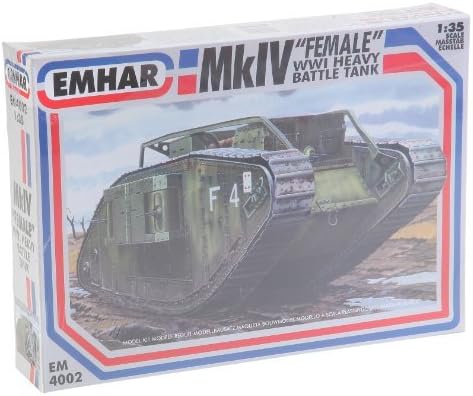 Emhar Models Mk.IV Female WWI Heavy Battle Tank Vehicle Model Building Kit by Emhar Models