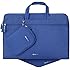 Evecase 15.6-inch Nylon Fiber Waterproof Universal Carrying Briefcase Bag with Handles + Acessories Bag + Mouse Pad for Notebook, Chromebook, Macbook, laptop and Ultrabooks - Blue