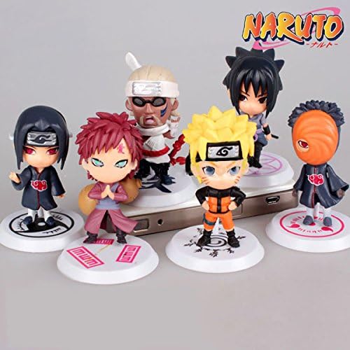Naruto Action Figures Naruto itachi Sasuke Obito Gaara Killer B PVC Figure Toys 6pcs/set NTFG017