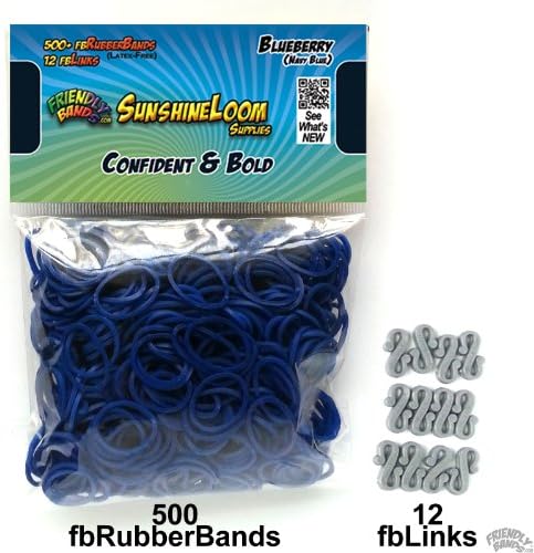 FriendlyBands fbRubberband Refill - Blueberry (Navy Blue) - Confident & Responsible