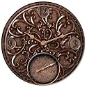 MetalWorks 14" Bronzed Copper Medallion Clock Thermometer - 91438