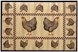 Laser Printed Split Bamboo Chicken Check 2' x 3' Veranda Rug
