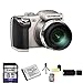 Olympus SP-720UZ Digital Camera + 8GB SDHC Memory + Extra LI-50B Battery + Table Top Tripod, Lens Cleaning Kit, LCD Protector + USB SDHC Reader