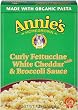 Annie's Homegrown Curly Fettuccine with White Cheddar & Broccoli Sauce, 7.25-Ounce Boxes (Pack of 6)
