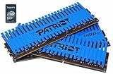 Patriot PVT36G1600ELK Extreme Performance Viper Series PC3-12800 DDR3 1600 6GB 3 x 2GB Intel XMP Ready CL 9 Non ECC Triple Channel Kit (Blue)
