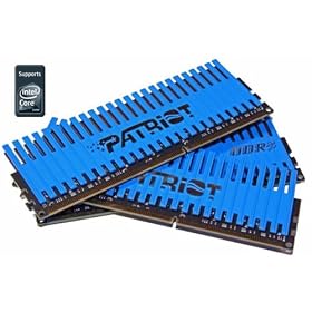 Patriot PVT36G1600ELK Extreme Performance Viper Series PC3-12800 DDR3 1600 6GB 3 x 2GB Intel XMP Ready  CL 9 Non ECC Triple Channel Kit (Blue)
