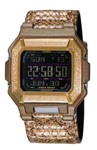 Casio G Shock - G-7800GL-9ER - Montre Femme - Quartz Digital - Multifonctions - Bracelet Cuir Beige Imitation Peau