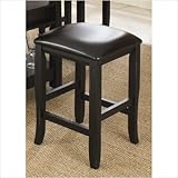 Island Getaway Casual Dining Upholstered Barstool in Black and Golden [Set  ....