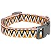 Blueberry Pet 8 Patterns Elite Basic Dog Collar with Flame Stitch and Henley Stripes, Neck 12