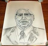 IMAGE OF Zecharia Sitchin Original Pencil Sketch 24