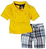 Nautica Polo And Plaid Short Set