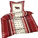 Bettw&auml;sche Weihnachten Rentier Microfaser Thermofleece 135x200